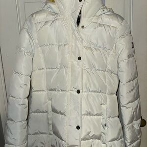 Tommy Hilfiger Women's White Puffer Jacket